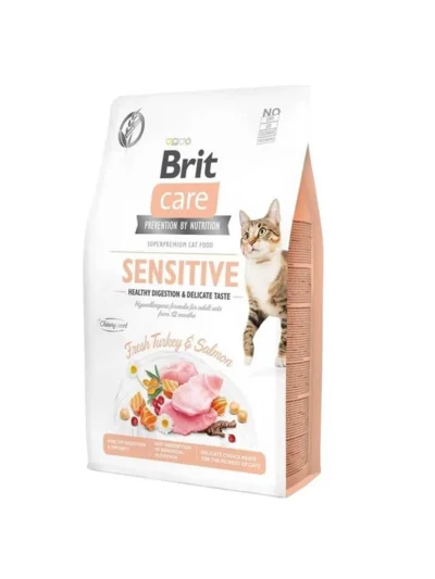 Brit Care Sensitive Hypo-Allergenic Sindirim Sistemi Destekleyici Tahılsız Yetişkin Kedi Maması 7kg