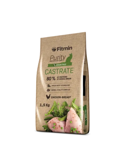 Fitmin Purity Castrate Taze Tavuk Etli Kısırlastırılmış Kedi Maması 1,5Kg