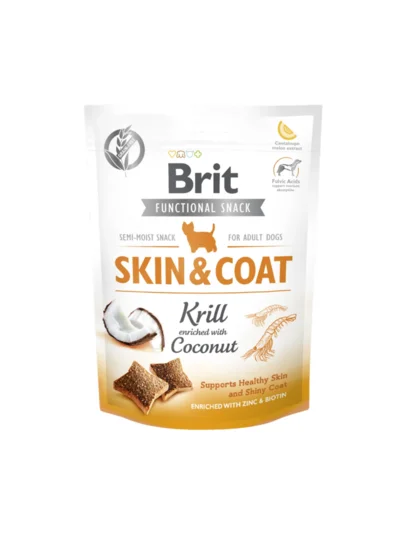 Brit Skin Coat Hindistan Cevizli Karidesli Köpek Ödülü 150 Gr