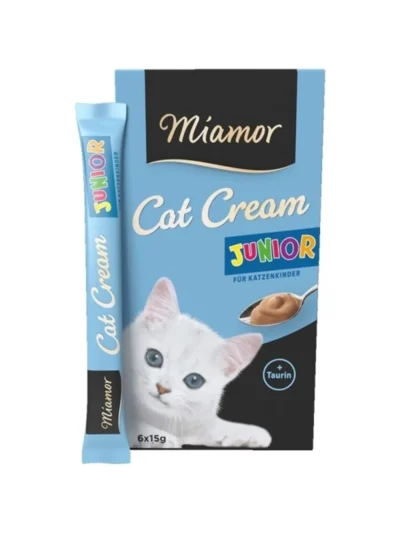 Miamor Junior Cream Süt Kremalı Ek Besin ve Yavru Kedi Ödülü 6 x 15 Gr