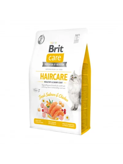 Brit Care Haircare Hypo-Allergenic Deri ve Tüy Sağlığı için Tahılsız Yetişkin Kedi Maması 2kg