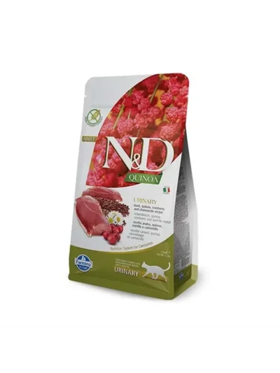 N&D Quinoa Urinary Ördek Etli Kinoalı Kızılcıklı Yetişkin Kedi Maması 5kg