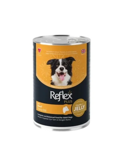 Reflex Plus Et Parçalı Dana Etli Köpek Konservesi 400 GR