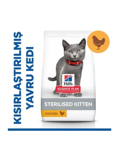 Hill's Sterilised Kitten Tavuklu Kısırlaştırılmış Yavru Kedi Maması 3 Kg