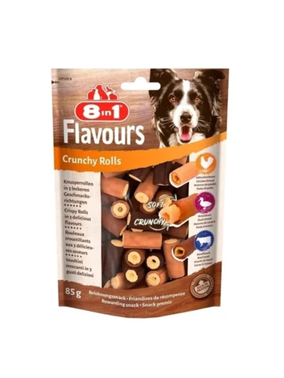 8in1 Flavours Crunchy Rolls Köpek Ödülü 85 Gr