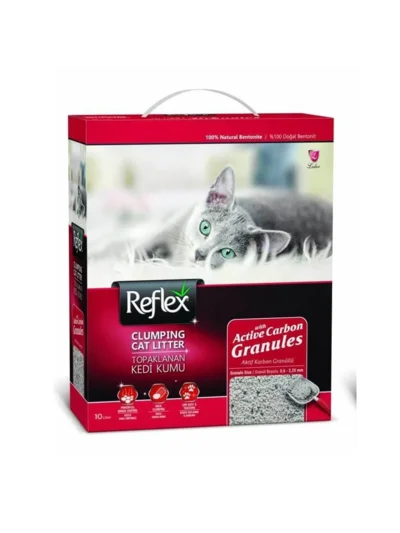 Rexlex Granül Aktif Karbonlu Topaklanan Kedi Kumu 10 Lt