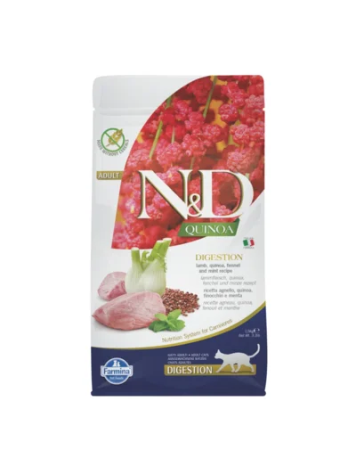 N&D Quinoa Tahılsız Kuzu Etli Digestion Kedi Maması 1,5 kg