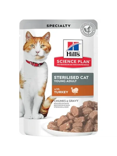 Hills Hindi Etli Yetişkin Kedi Yaş Maması 85 GR