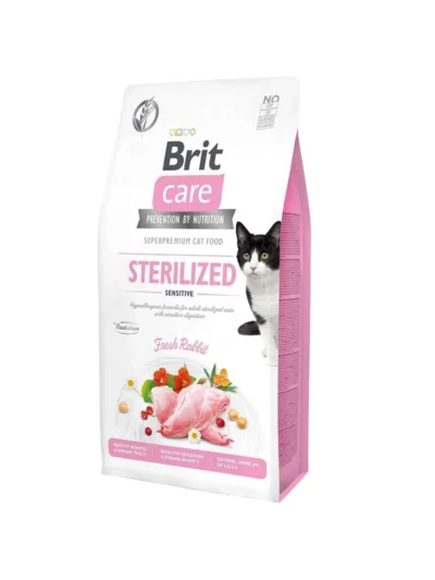 Brit Care Tahılsız Sterilised Sensitive Tavşanlı Kedi Maması 7 kg