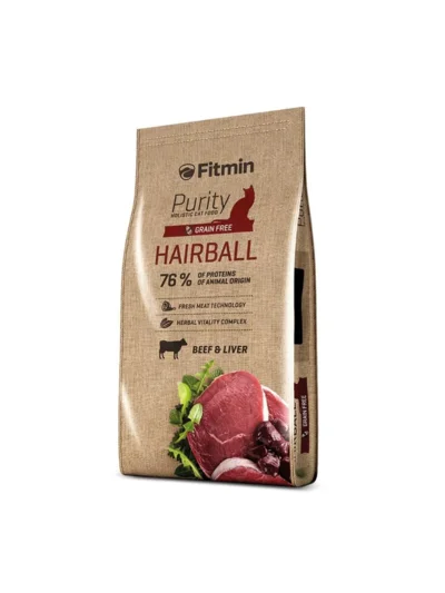 Fitmin Purity Hairball Taze Sığır Etli Yetişkin Kedi Maması 1,5 Kg