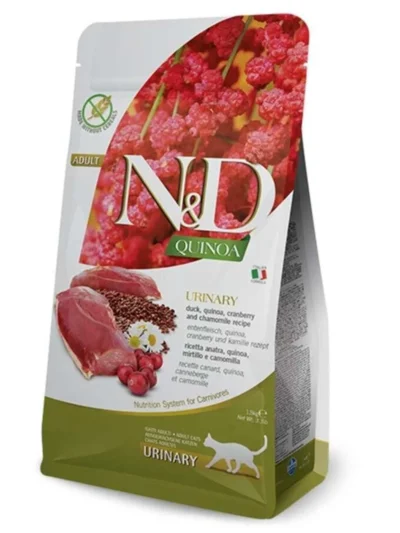 N&D Quinoa Tahılsız Ördek Etli Urinary Kedi Maması 1,5 kg