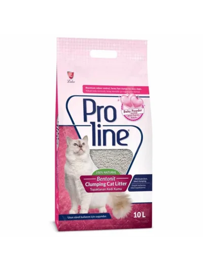 Bebek Pudrası Kokulu Bentonit Kedi Kumu 10 Lt