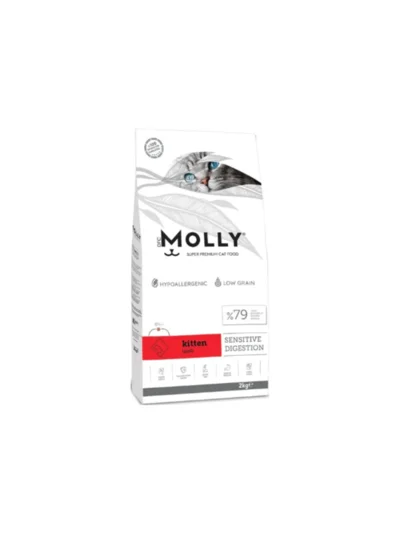 Molly Hipoalerjenik Düşük Tahıllı Kuzu Etli Yavru Kedi Maması 2 kg