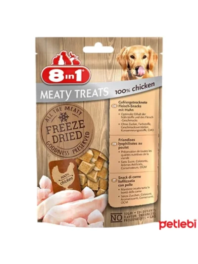 8 in 1 Freeze Drie Tavuklu Köpek Ödülü 50 Gr
