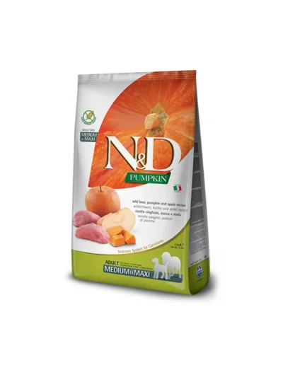 N&D Pumpkin Yaban Domuzlu MedMaxi Adult Köpek 2,5Kg