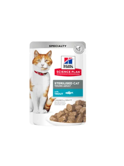 Hills Sterilised Alabalıklı Pouch Kısırlaştırılmış Konserve Kedi Maması 85 Gr