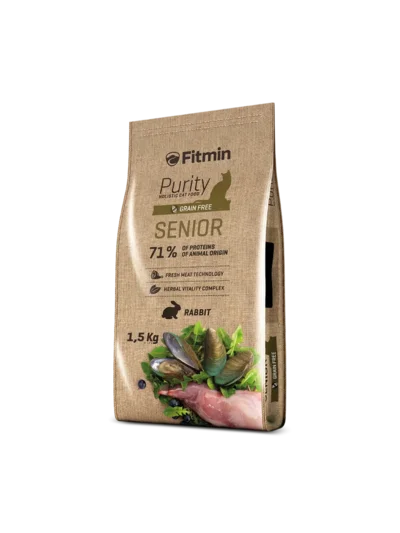 Fitmin Purity Senior Taze Tavşan Etli Yetişkin Kedi Maması 1,5 Kg