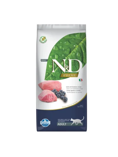 N&D Tahılsız Kuzu Etli Yaban Mersinli Kedi Maması 10 Kg
