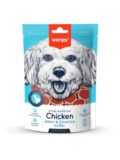 Wanpy Tavuklu&Morina Balıklı Sushi Köpek Ödülü 100 Gr