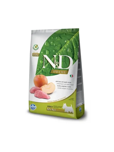 N&D Tahılsız Mini Adult Yaban Domuzlu Elmalı Yetişkin Köpek Maması 2,5 KG