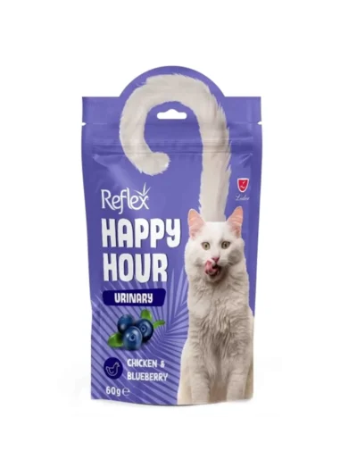 Reflex Happy Hour Urinary Chickenblueberry Üriner Sis. Destekleyici Kedi Ödülü 60 gr