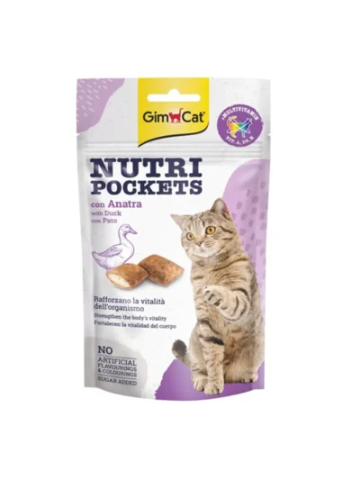 GimCat Nutripockets Ördekli Kedi Ödül Maması 60gr