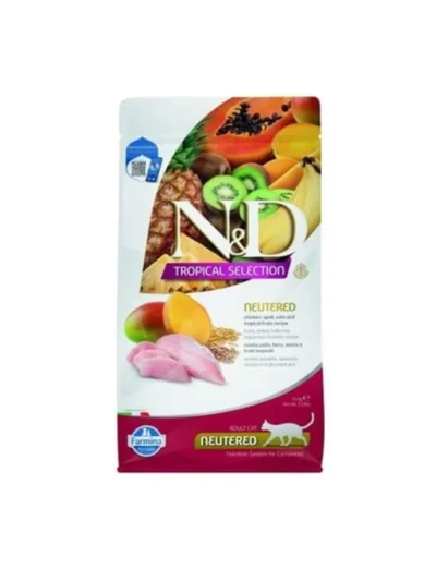N&D Tropical Selection Sterilised Tavuklu Kısırlaştırılmış Kedi Maması 1,5 Kg
