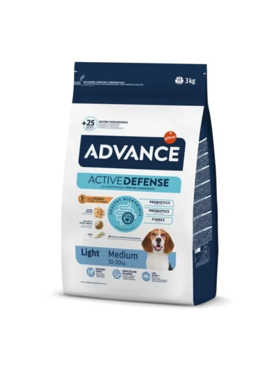Advance Medium Light Yetişkin Köpek Maması 3 KG