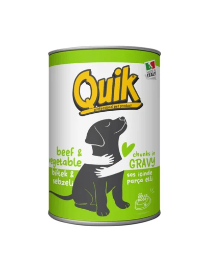 Quik Biftekli Ve Sebzeli Yetişkin Köpek Maması 415 GR