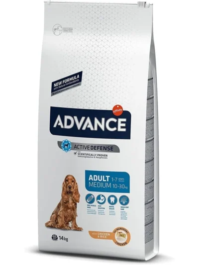 Advance Orta Irk Tavuklu Yetişkin Köpek Maması 14 Kg