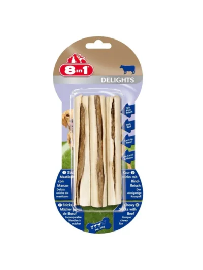 8in1 Beef Delight Stick Köpek Ödülü