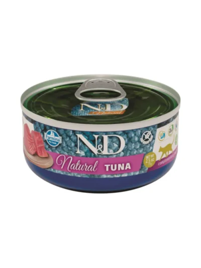 N&D Natural Tuna Balıklı Yetişkin Kedi Yaş Maması 70 Gr