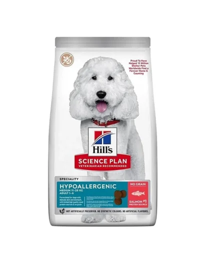 Hills Hypoallergenic Medium Somonlu Yetişkin Köpek Maması 12 Kg