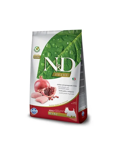 N&D Tavuklu Narlı Tahılsız Mini Adult Yetişkin Köpek Maması 7 KG