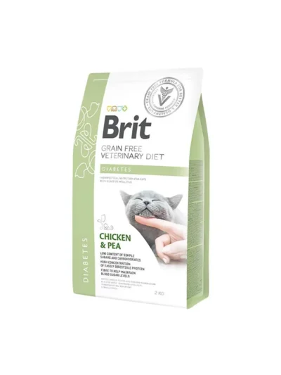 Brit Veterinary Diet Diyabet Hastası Kediler İçin Tahılsız Kedi Maması 2 Kg