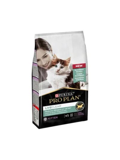 ProPlan LiveClear Junior (Kitten) Hindili Alerji Önleyici Kedi Maması 1,4 kg