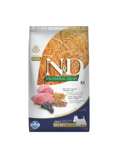 N&D Low Mini Adult Kuzulu Yaban Mersinli Yetişkin Köpek Maması 2,5 KG