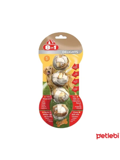 8İn 1 Delight Balls Köpek Ödülü S 4'Lü