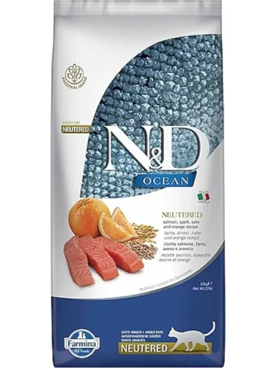 N&D Low Ocean Somonlu Kısır Kedi Maması 10 KG