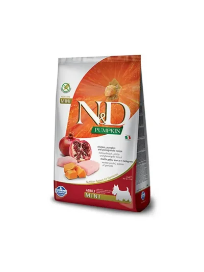 N&D PUMPKIN & TAVUK & NAR ADULT MINI 7 KG