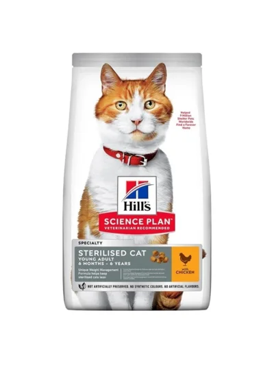 Hills Sterilised Kısırlaştırılmış Tavuklu Kedi Maması 15 Kg