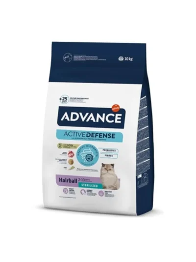 Advance Sterilized Hairball Hindili Kısır Kedi Maması 10 KG