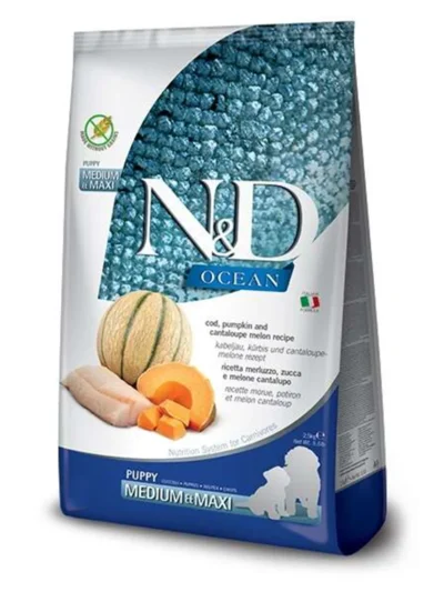 N&D Ocean Morina Balıklı Balkabaklı Yavru Köpek Maması 12 Kg