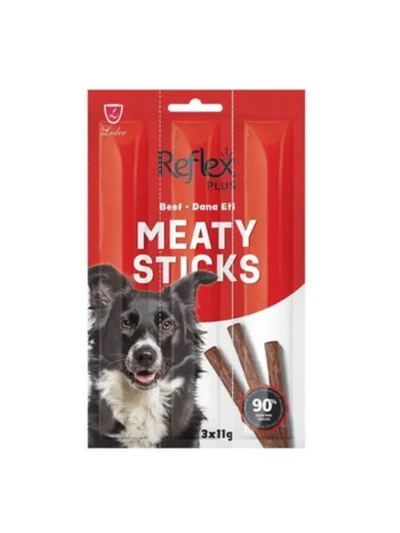 Reflex Plus Meaty Sticks Biftekli Tahılsız Köpek Ödül Çubuğu 3x11 Gr