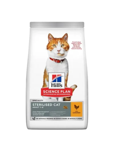 Hills Science Plan Kısırlaştırılmış Tavuklu Kedi Maması 10 Kg