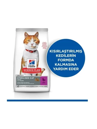 Hill's SCIENCE PLAN Ördekli Kısırlaştırılmış Kedi Maması 10 Kg