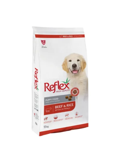 Reflex Biftekli ve Pirinçli Yavru Köpek Maması 15kg