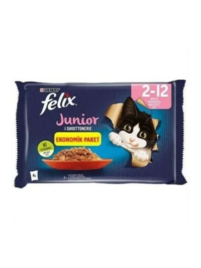 Multipack Sığır ve Tavuk Etli Yavru Kedi Yaş Maması 4X85GR