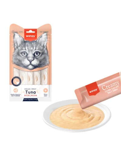 Wanpy Ton Balığı&Somon Sıvı Kedi Ödülü 5x14 gr ( RA-052 )