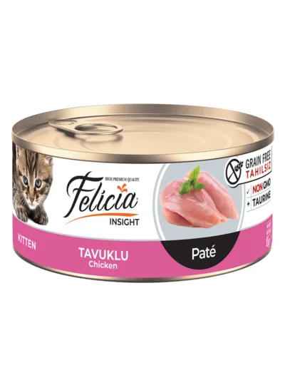 Felicia Kıyılmış Tavuklu Tahılsız Yavru Kedi Konservesi 85gr